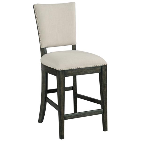 Plank Road Kimler Upholstered Counter Height Chair - CHARCOAL