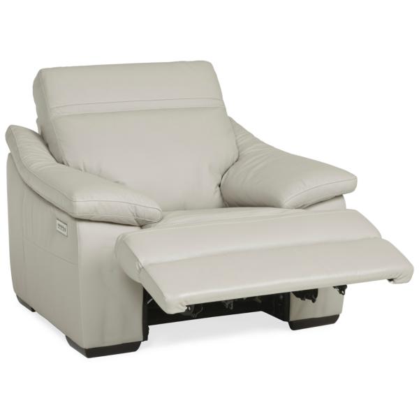 Urban Cement Leather Power Recliner image number 2