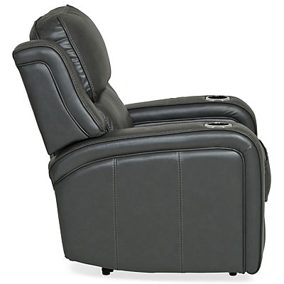 Palermo Leather Power Recliner - SMOKE