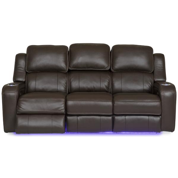 Palermo Leather Power Reclining Sofa - CHOCOLATE | Star Furniture