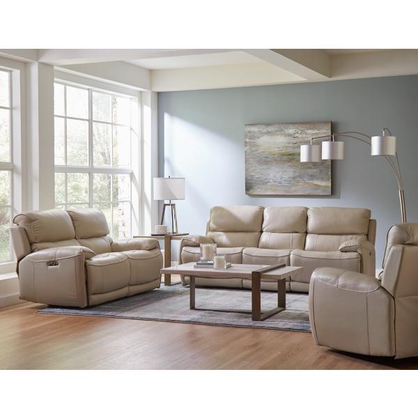 Power reclining leather living room online sets