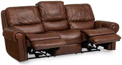 Real Leather Power Reclining Sofa | Baci Living Room