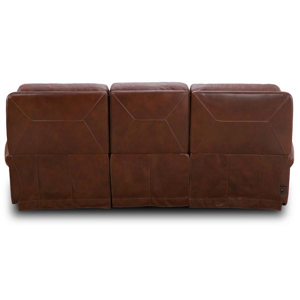 St. James Leather Power Reclining Sofa - TOBACCO image number 6