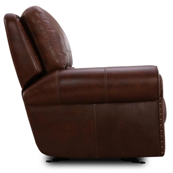 St. James Leather Gliding Power Recliner - TOBACCO