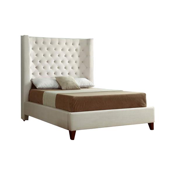 Olivia Ivory Upholstered Bed