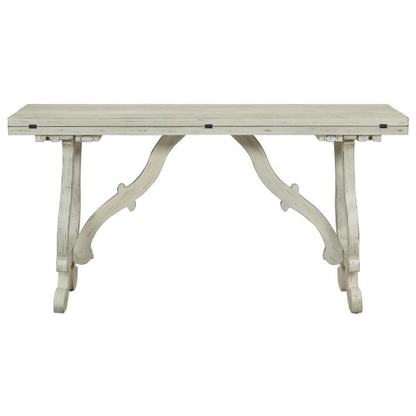 Owen White Fliptop Console Table image number 3
