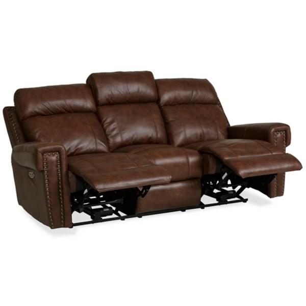 Cedar Leather Power Reclining Sofa