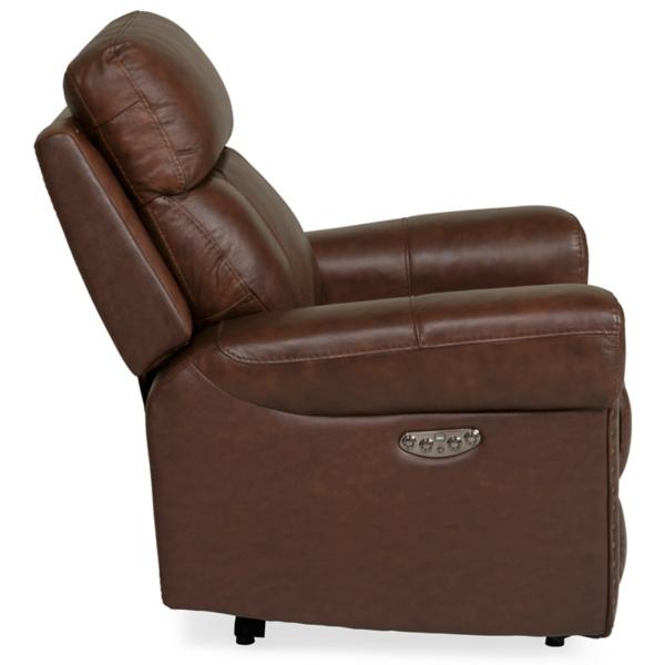 Cedar Leather Power Recliner | Star Furniture