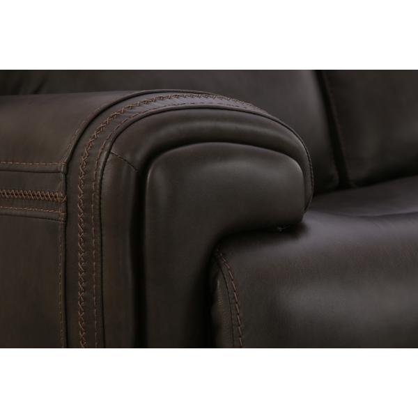 Dexter Leather Power Reclining Console Loveseat image number 7