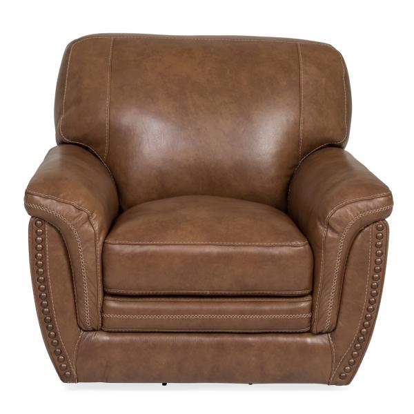 Harley Leather Swivel Chair image number 3