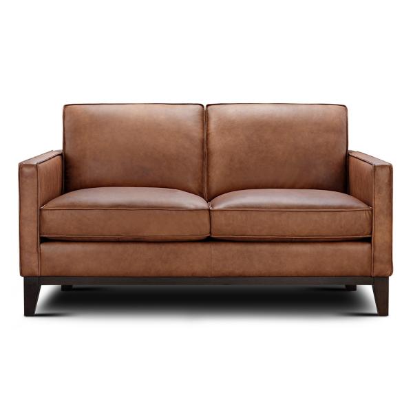 Justin Leather Loveseat image number 1
