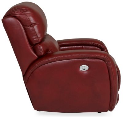 Red leather rocker discount recliner