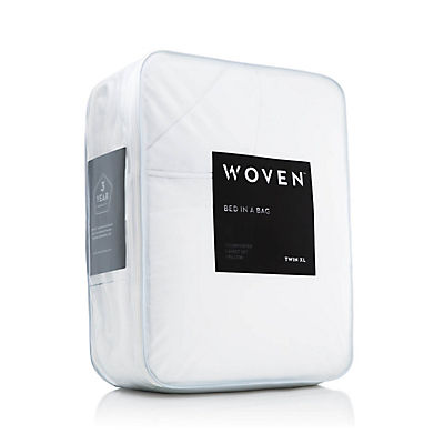 Woven Bed in a Bag - WHITE - TWIN