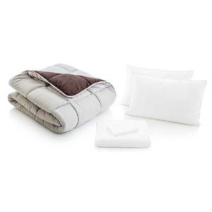 Woven Reversible Bed in a Bag - DRIFTWOOD/COFFEE