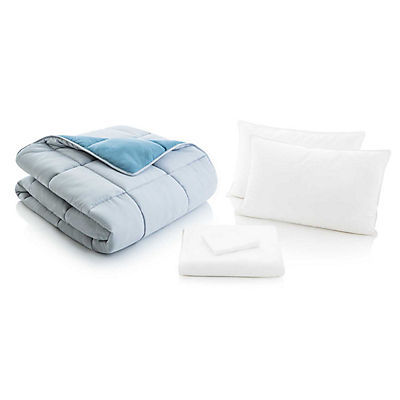 Woven Reversible Bed in a Bag - PACIFIC/ASH - QUEEN