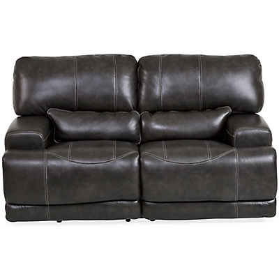 Dash Leather Power Reclining Loveseat - CHARCOAL