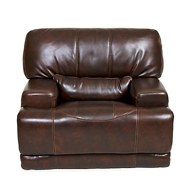 Dash Leather Power Recliner - COFFEE image number 2