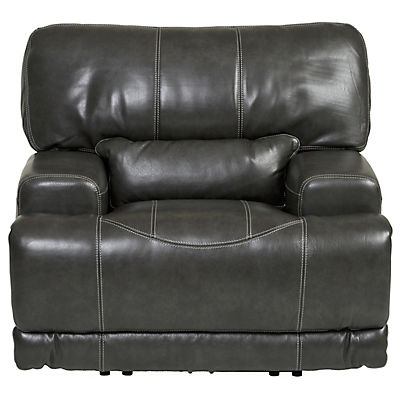 Dash Leather Power Recliner - CHARCOAL image number 2