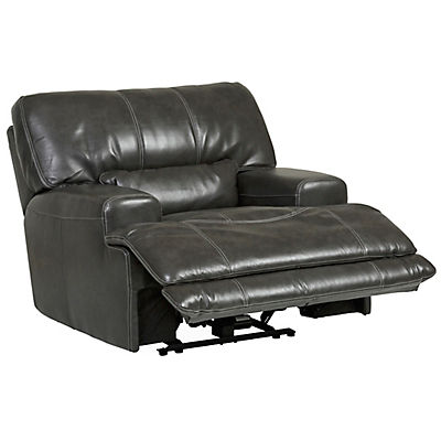 Dash Leather Power Recliner - CHARCOAL image number 3