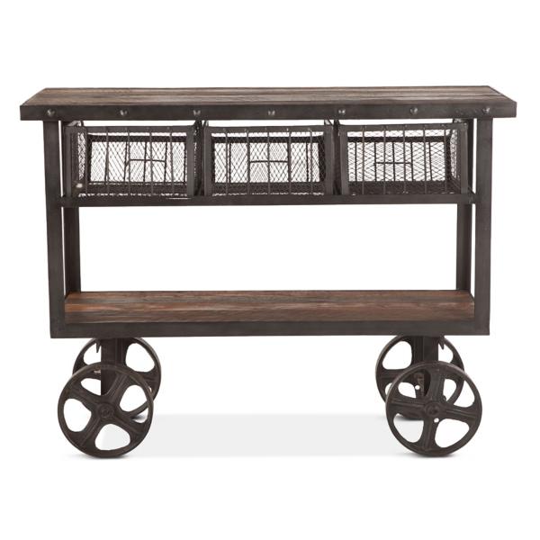 Colonial II Industrial Teak Cart image number 3