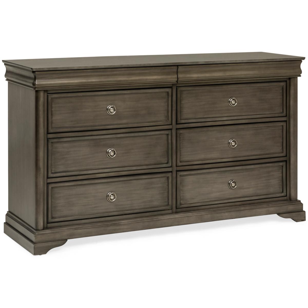 Louis Philippe Silver Black Dresser Star Furniture