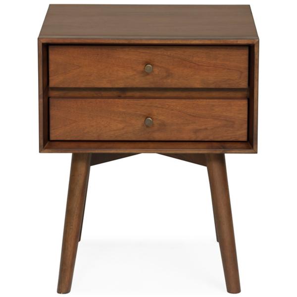 Mid Century Eliot 2 Drawer Square Nightstand image number 2