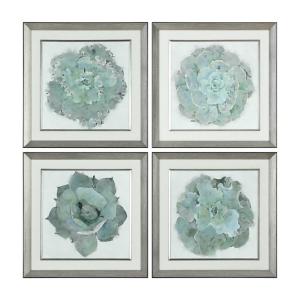 Succulent Joy Framed Prints Set of 4