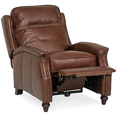 Marlow Leather Power Recliner - TOBACCO image number 4