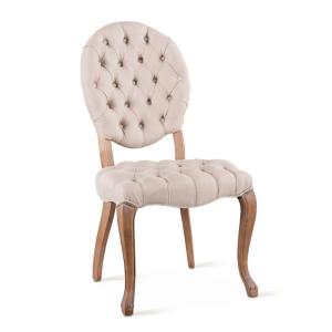 Penelope Tufted Linen Back Side Chair