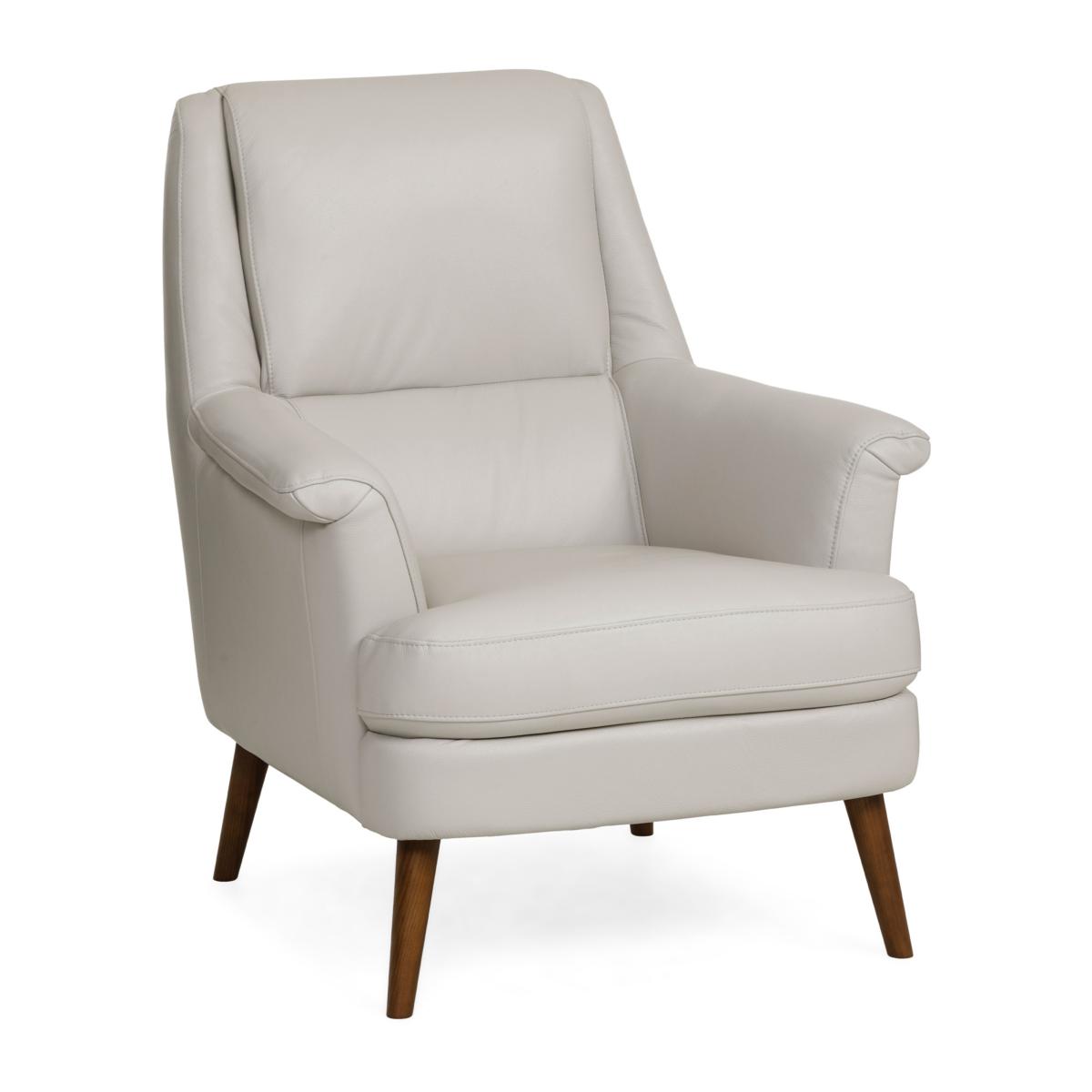 Milany leather 2025 accent chair