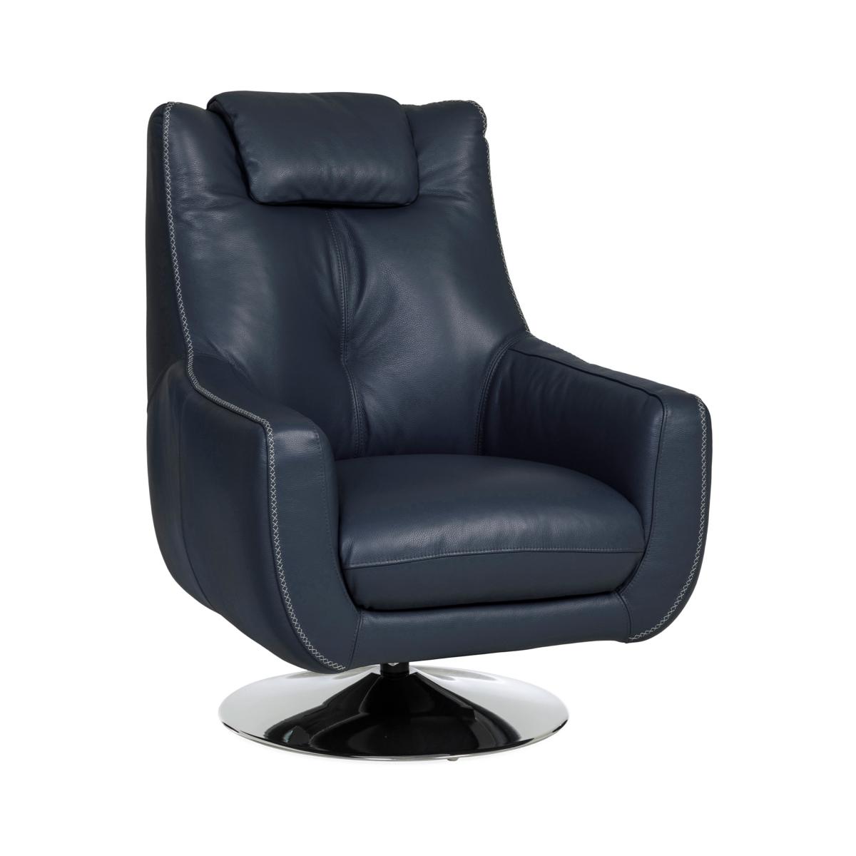 Luca Leather Swivel Chair Star Furniture Star Furniture