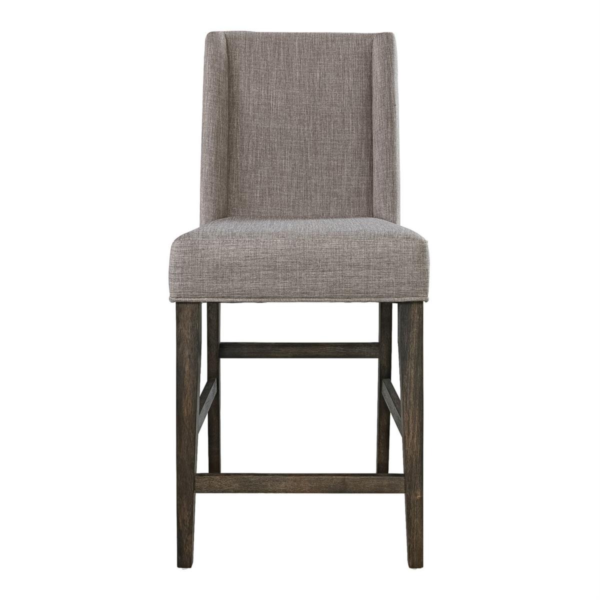 Double Bridge Upholstered Counter Stool