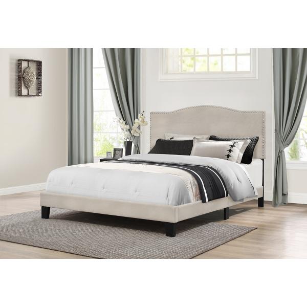 Ivory on sale upholstered bed