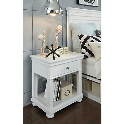 Canterbury Open Nightstand - WHITE image number 2
