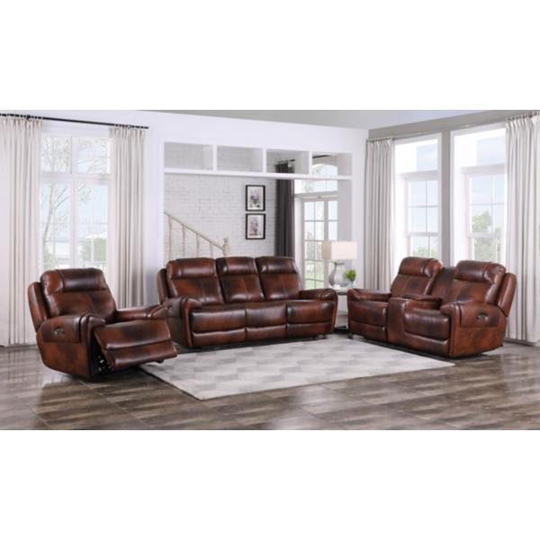 Preston 4 Piece Top Grain Leather Living Room Set Baci Living Room