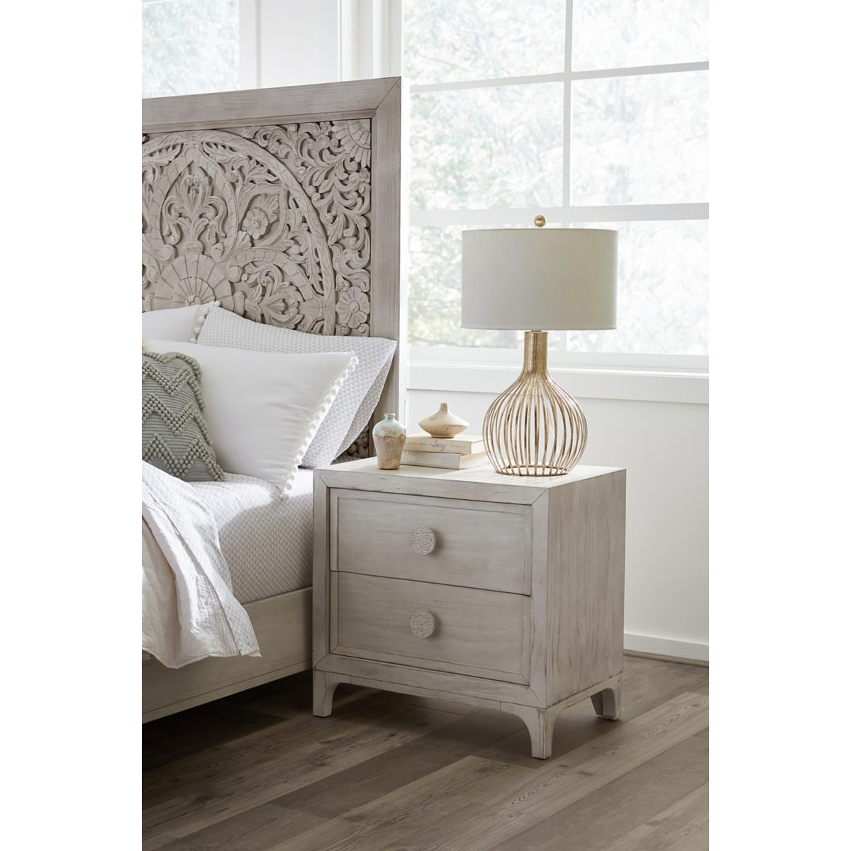 White boho bedside table hotsell