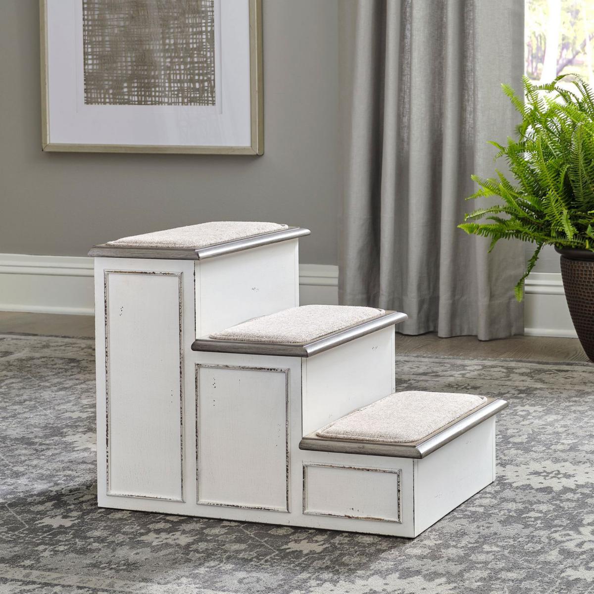 Magnolia Antiqued Wood Storage Box - Magnolia