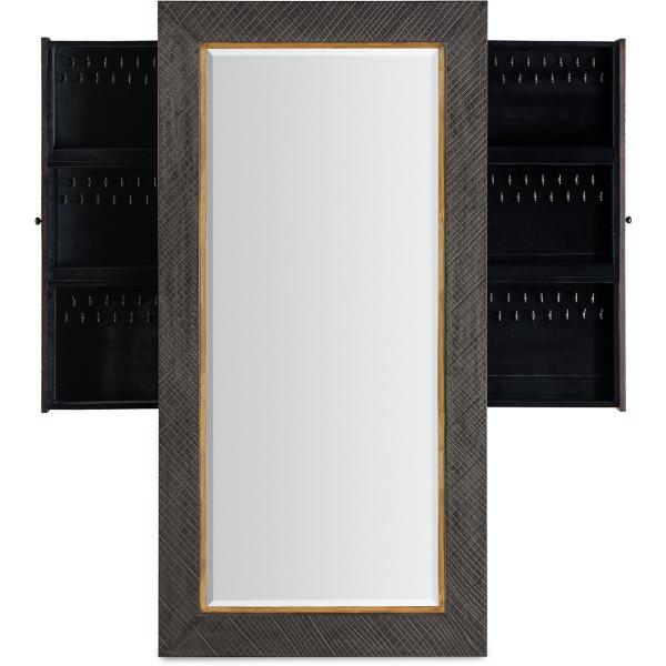 Large floor mirror on sale with jewelry storage