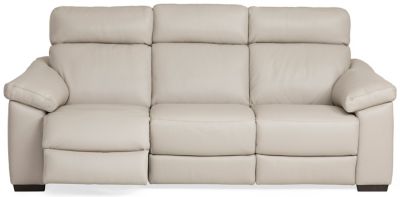 Natuzzi leather best sale power reclining sofa