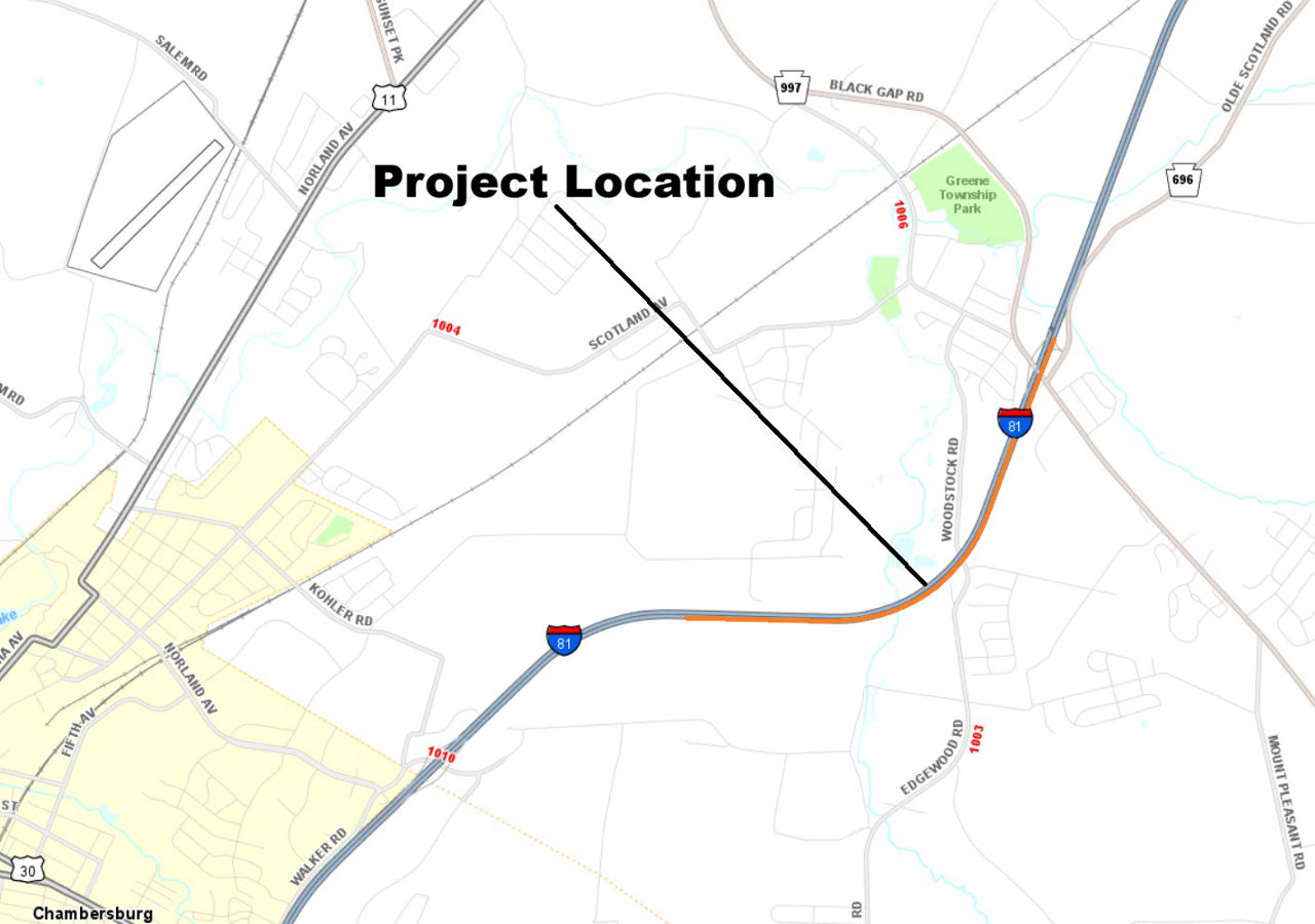 map indicating project location