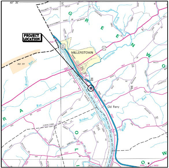 map indicating project location