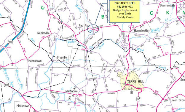 map indicating project location