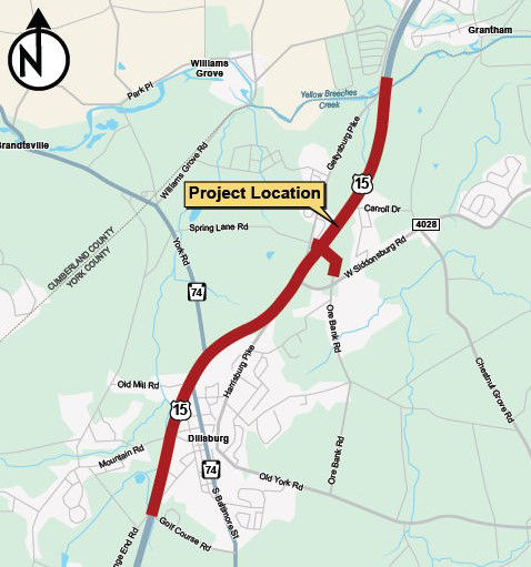 map indicating project location