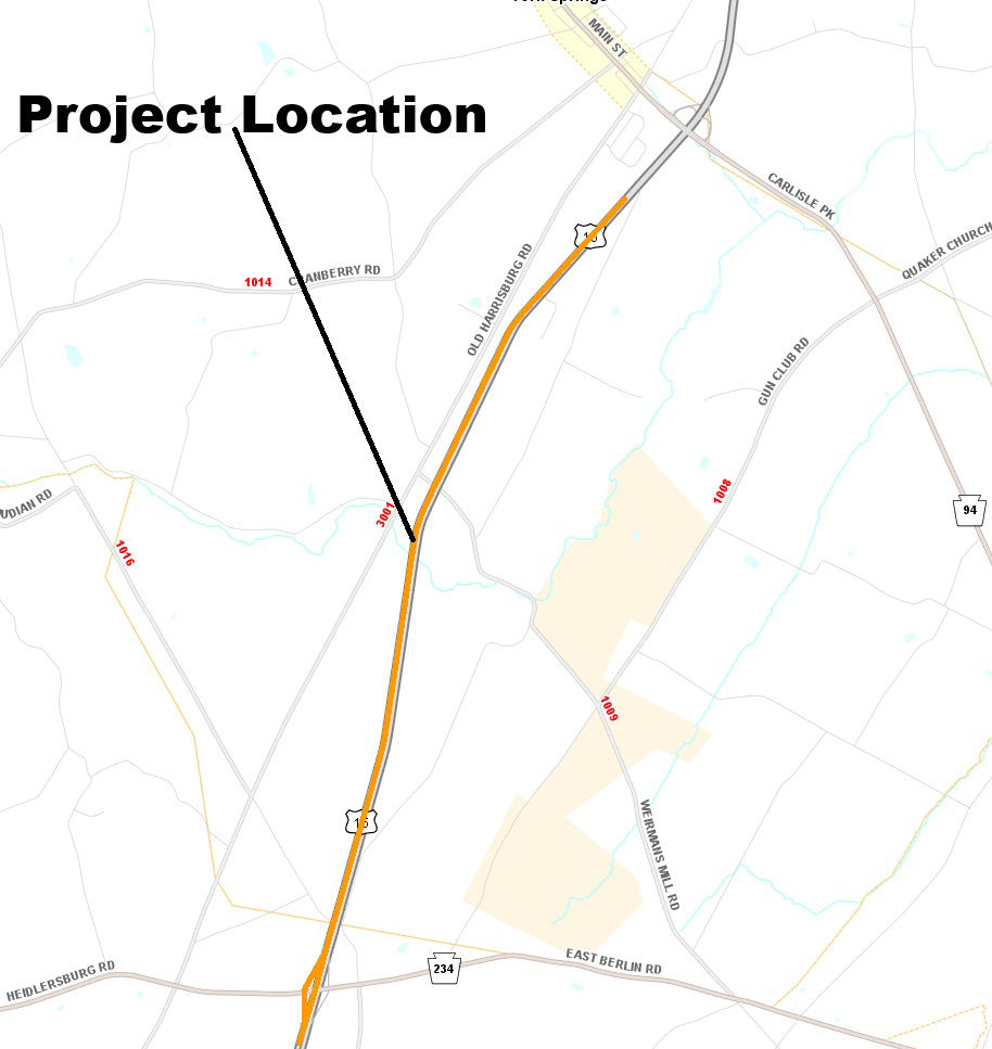 map indicating project location