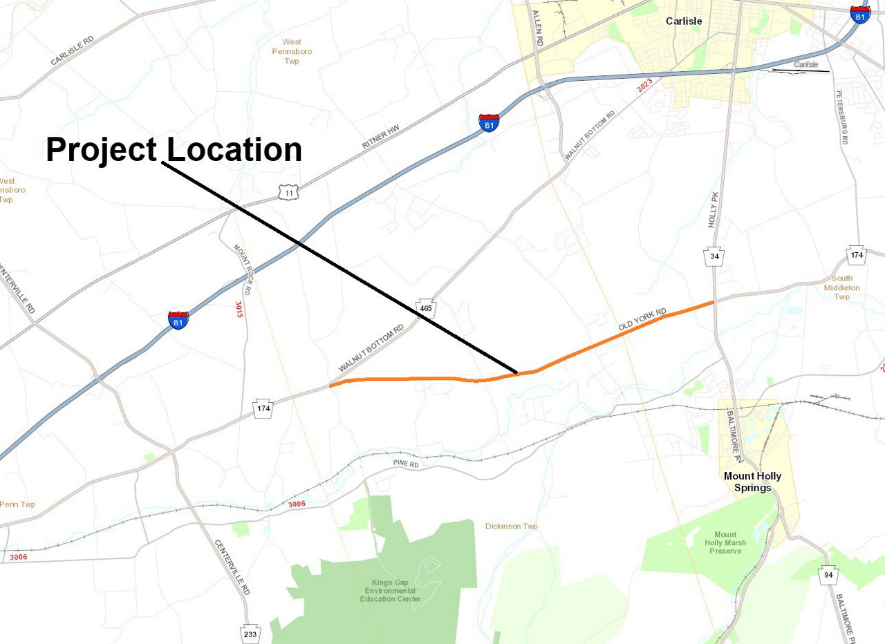 map indicating project location