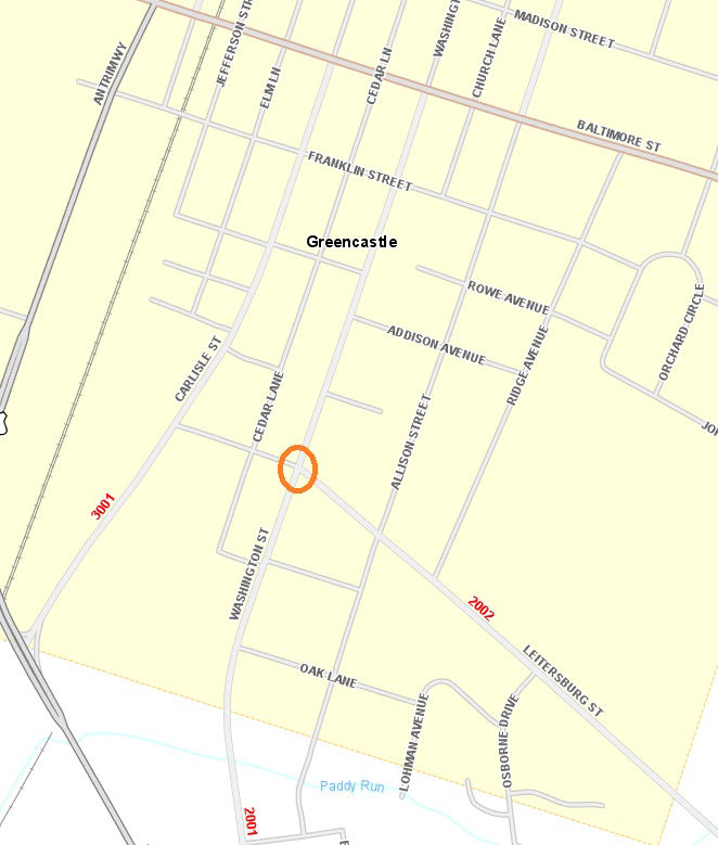 map indicating project location