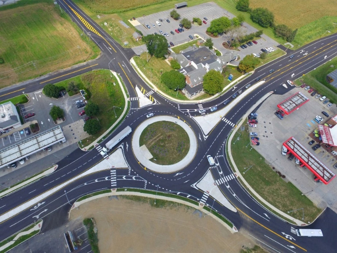 222 Roundabout at 662 Aerial 2