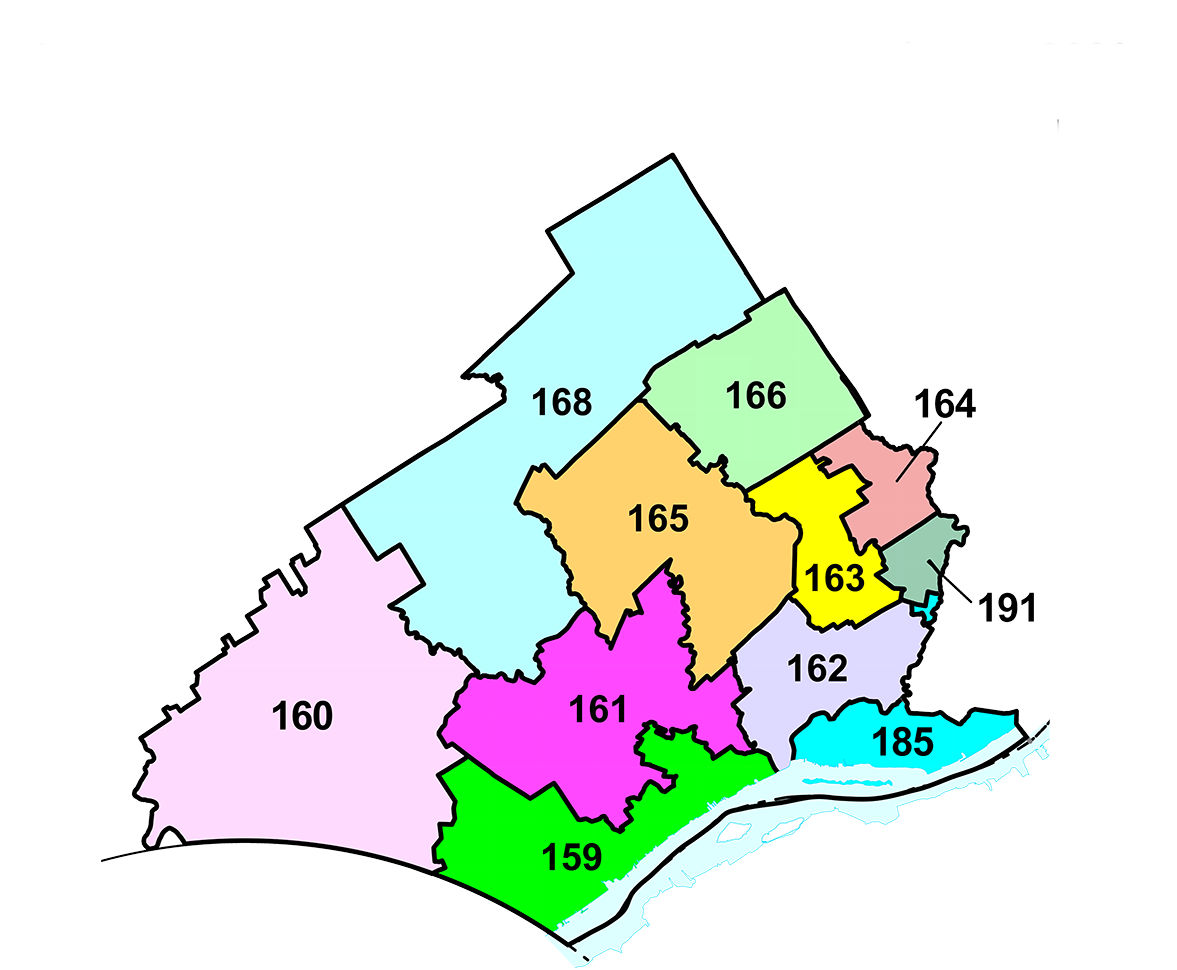 Map of 2022 House of Representatives - Delaware County Redistricting 