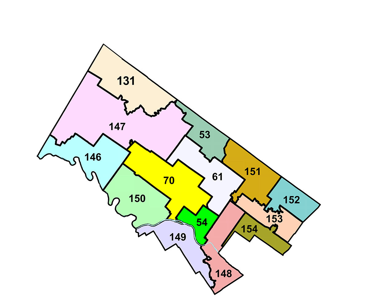 Map of 2022 House of Representatives - Montgomery County Redistricting 