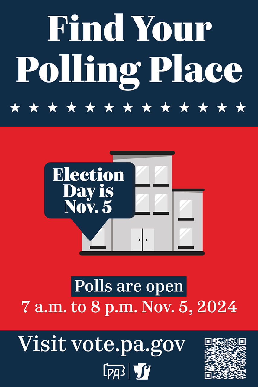 Find your polling place poster